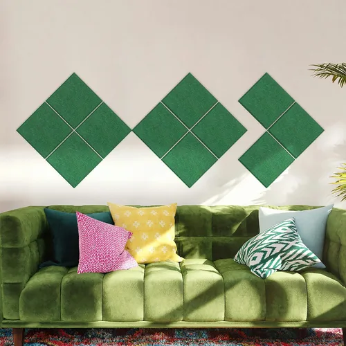 Miniatura 3 de UMIACOUSTICS 12 piezas de paneles acústicos, paneles de pared insonorizados de 11.8 x 11.8 x 0.35 pulgadas, paneles absorbentes de sonido y tablero