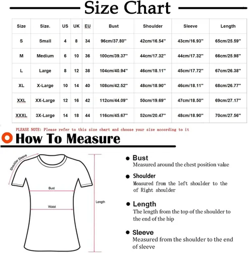 Miniatura 3 de Tuianres Camisetas de manga 34 para mujer, cuello redondo, blusa básica cómoda, linda impresión, tops de verano, casuales, holgados, camiseta tipo