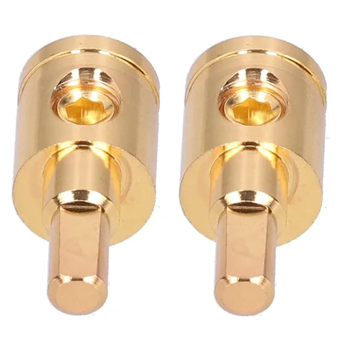 Miniatura 6 de Reductor de cable de audio, conector de terminal reductor de cable 0GA, cobre puro, chapado en oro, para modificación de amplificador de audio