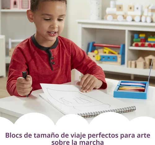 Miniatura 6 de Melissa & Doug Papel de dibujo, bloc de bocetos, paquete de 2 unidades para colorear, escribir o pintar (9 x 12 pulgadas), 50 hojas cada uno, bloc