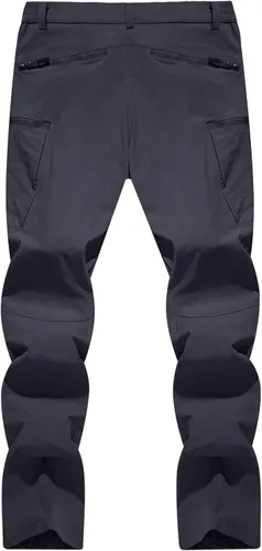 Miniatura 2 de TACVASEN Pantalones tácticos ligeros para senderismo, impermeables, de secado rápido, para trabajo, lluvia, exteriores, 8 bolsillos
