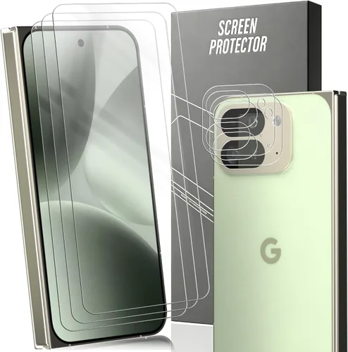 Miniatura 19 de Paquete de 3+2 protectores de pantalla de vidrio templado para teléfono (2a) / (2a) Plus con protector de lente de cámara, dureza 9H, película