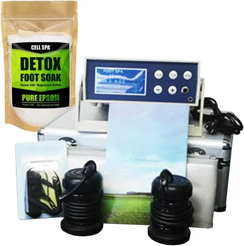 Miniatura 9 de Pantalla LCD digital Detox Ion Ionic Aqua Foot Bath Spa Chi Cleanse Fir Belt (Eucalyptus)
