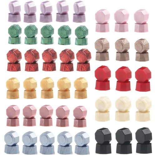 Miniatura 7 de 200 cuentas de sellado de cera para sello de cera, perfectas para tarjetas de Navidad, sobres, invitaciones, paquetes de vino, sellado de letras