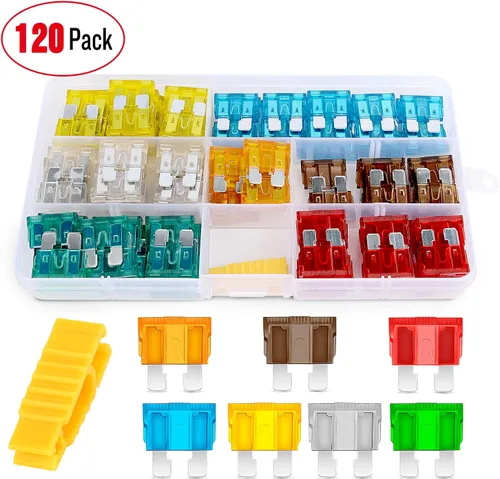 Miniatura 4 de Nilight - 50030R 120 piezas Fusibles de cuchilla estándar 5A/7.5A/10A/15A/20A/25A/30A AMP Juego surtido con 5 paquetes de portafusibles en línea