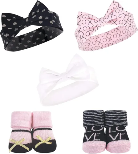 Miniatura 9 de Hudson Baby Conjunto de regalo de diadema y calcetines para niña