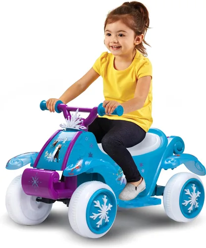 Miniatura 9 de Kid Trax - Cuatriciclo eléctrico de juguete para montar con diseño de Princesas de Disney para niñas pequeñas de 1 año y medio a 3 años