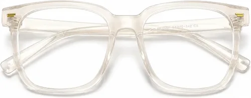 PANNER Gafas cuadradas de gran tamaño con bloqueo de luz azul para mujeres y hombres, antirreflejos, reducen la fatiga ocular, gafas de computadora
