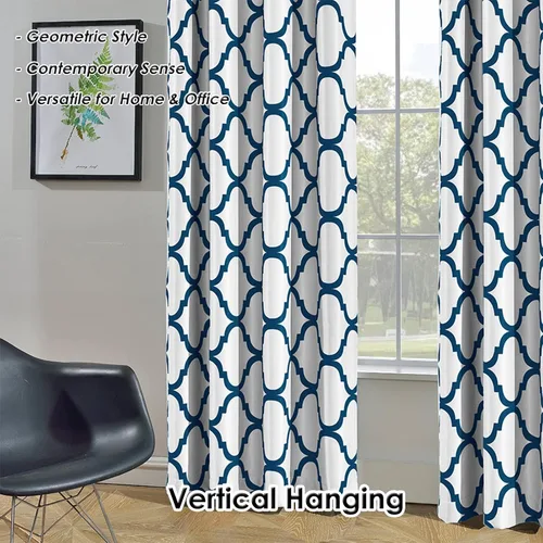 Miniatura 3 de Melodieux Cortinas marroquíes de patio para ventana extra ancha, divisor de habitación, cortina opaca con ojales para puerta corrediza de vidrio, 1