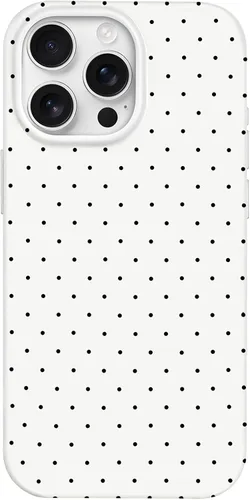 Miniatura 14 de Hython Funda para iPhone Air, diseño estético de lunares lindos, funda simple de 6.5 pulgadas, delgada, antiarañazos, parachoques de TPU suave, a