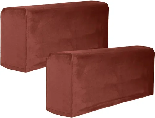 Miniatura 8 de Garneck 2 fundas de tela elástica para reposabrazos antideslizantes, de elastano, para sillón reclinable, protector de muebles, fundas para sillón