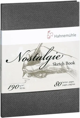 Cuaderno de dibujo Nostalgie de 6.70 oz/m², A4, Retrato, 40 fls