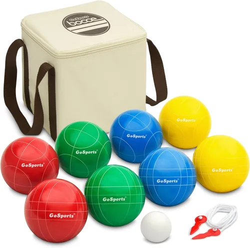 GoSports 90 mm Bocce Ball Sets - Outdoor Lawn Game - Composite or Resin Resina