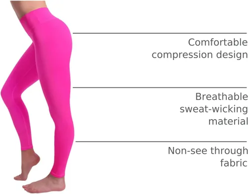 Miniatura 30 de CompressionZ - Leggings de compresión de cintura alta para mujer, para hacer yoga, correr, ir al gimnasio, fitness y entrenar a diario, pantalones