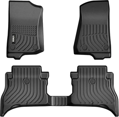 Miniatura 30 de VIWIK Alfombrillas de Piso para Dodge Ram 1500 2019-2024 Crew Cab con Caja de Almacenamiento Bajo el Asiento (NO para Classic), Alfombrillas
