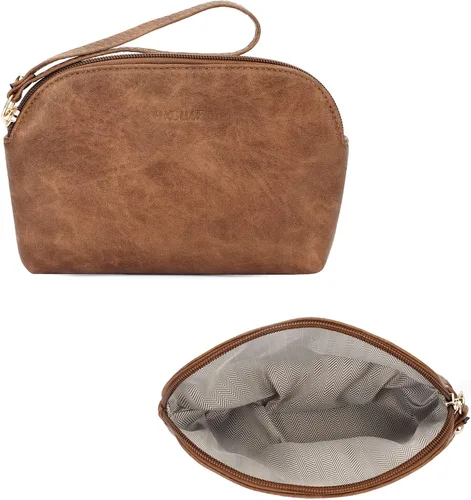 Miniatura 6 de HKCLUF Bolso cruzado para mujer, 2 piezasjuego de cartera de cuero con 2 correas ajustables para guitarra