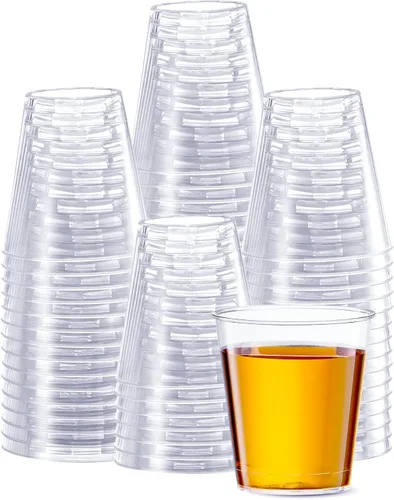 Miniatura 7 de SETUP Vasos de chupito de plástico transparente de 1 onza [500 unidades] vasos de chupito desechables, sin BPA, resistentes a los golpes, apilables