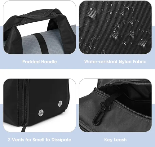 Miniatura 3 de sportsnew Bolsas de gimnasio de yoga para mujer con compartimento para zapatos, bolsillos de almacenamiento en seco húmedo y soporte ajustable