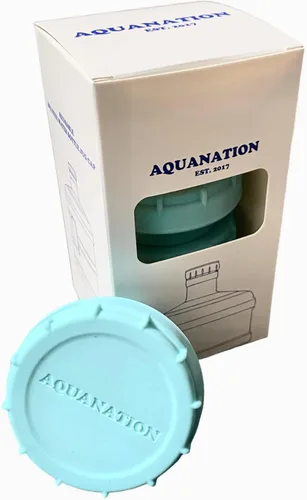 Miniatura 4 de AquaNation Reemplazo de tapa de rocío: 2.165 in a presión para botellas de agua de 3 y 5 galones, a prueba de fugas, reutilizables, sin BPA