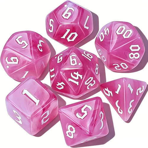 Miniatura 13 de CiaraQ DND Juego de Dados Poliédricos para Dungeons and Dragons RPG MTG Juegos de Mesa de Rol - con 1 Bolsa de Dados (Aguamarina + Brillantina)