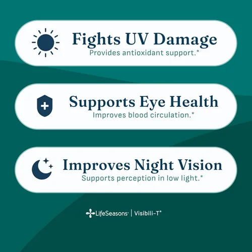 Miniatura 2 de Visibili-T - Suplemento vitamínico para la salud ocular y apoyo a la visión - Raíz de zanahoria, cromo, arándano, ginkgo biloba, extracto de semilla