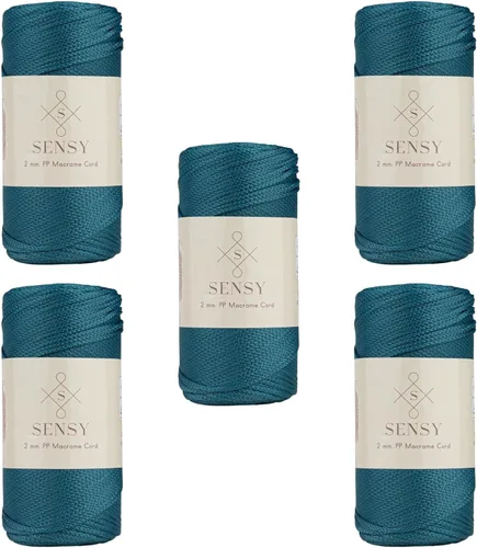 Miniatura 110 de Sensy Premium Cuerda de Poliéster de 2mm 251 Yardas Cuerda de Polipropileno 100% Cordón de Macramé 2mm Cordón para Bolsa de Ganchillo Cuerda