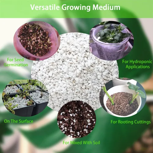 Miniatura 6 de Perlita Natural Orgánica 2QT para Plantas Mezcla para Macetas Ensanchamiento de Suelo de Jardín Interior Exterior para Mejorar el Drenaje, Inicio