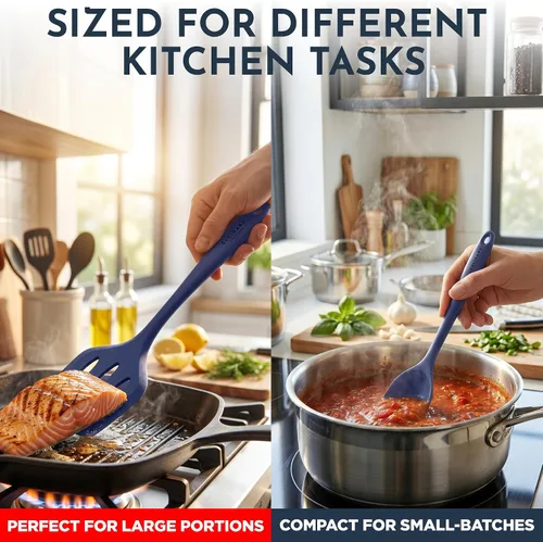 Miniatura 5 de Conjuntos de utensilios de cocina de silicona y acero. Azul