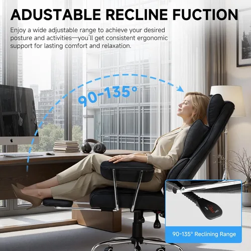 Miniatura 6 de GTPLAYER Silla para videojuegos, silla de oficina con soporte lumbar de resorte de bolsillo, ergonómica y cómoda, silla de escritorio de oficina