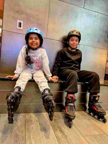 Miniatura 7 de Nattork Patines en línea ajustables para niños y adultos, para interiores y exteriores, con 8 ruedas iluminadas para niños y niñas de 4 a 16 años