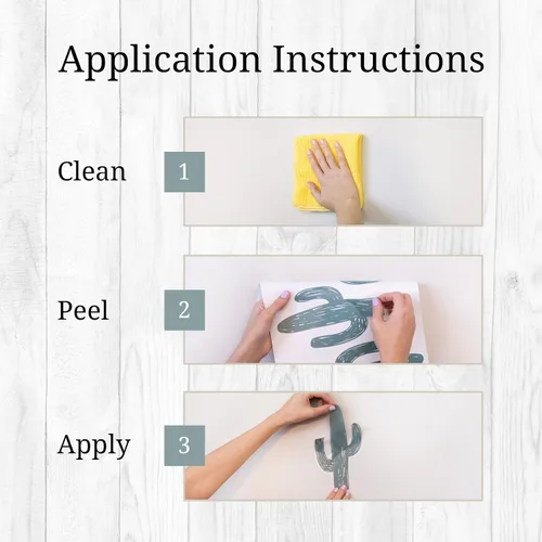 Miniatura 5 de Calcomanías de pared de cactus - Juego de 12 calcomanías de vinilo de 8 pulgadas para pared para guardería, dormitorio, cocina, aula, decoración
