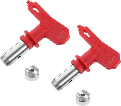 Miniatura 44 de uxcell 2 puntas de pulverización reversibles para pulverizador sin aire, 109 puntas de boquilla de pulverización de pintura, piezas de máquina