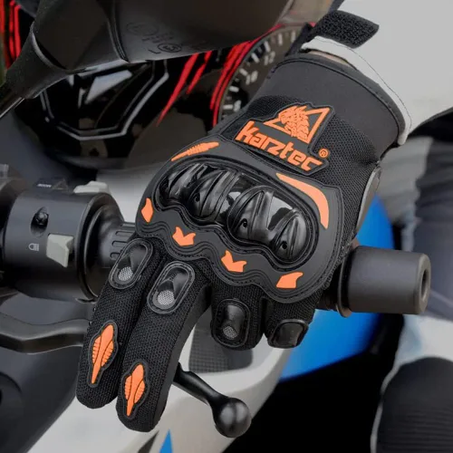 Miniatura 5 de OUNIXUE Guantes de motocross para hombres y mujeres, guantes de motocross para pantalla táctil, dedos completos, antideslizantes, MX MTB ATV BMX