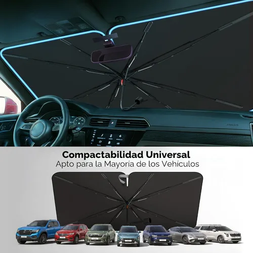 Miniatura 7 de 【2025 Actualizado】EcoNour Parasol Premium para Parabrisas de Coche Parasol Plegable para Parabrisas Delantero Visor Extendido Bloqueador de Sol