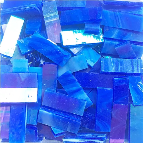 Miniatura 12 de Tira de vidrieras de 0.3 x 0.8 in, piezas de mosaico de vidrio transparente, azulejos de mosaico, pasatiempos, manualidades, material de 7.05 oz