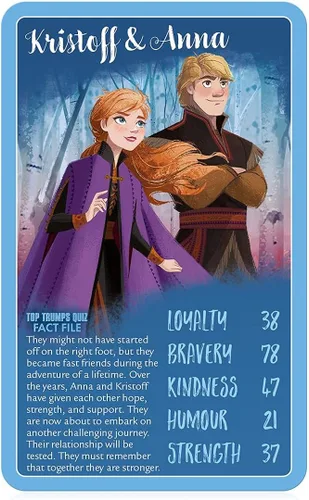 Miniatura 4 de Top Trumps Disney Frozen 2 - Juego de cartas especiales, visita Arendelle y juega con la reina Elsa, Anna, el rey Agnarr, la reina Iduna y Olaf