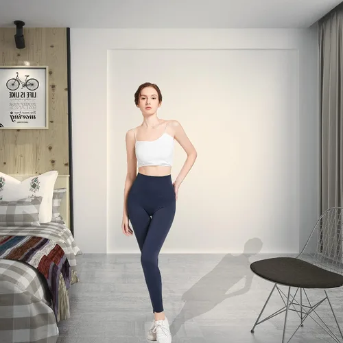 Miniatura 7 de KKP Pantalones de yoga de cintura alta para mujer, control abdominal, ejercicio, correr, yoga