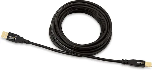 Miniatura 4 de Amazon Basics - Cable USB-A a USB-B 2.0 para impresora o disco duro externo, conectores chapados en oro, 16 pies, negro