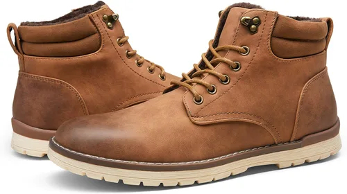 Miniatura 7 de Vostey Botas de senderismo impermeables para hombre, botas chukka casuales para hombres