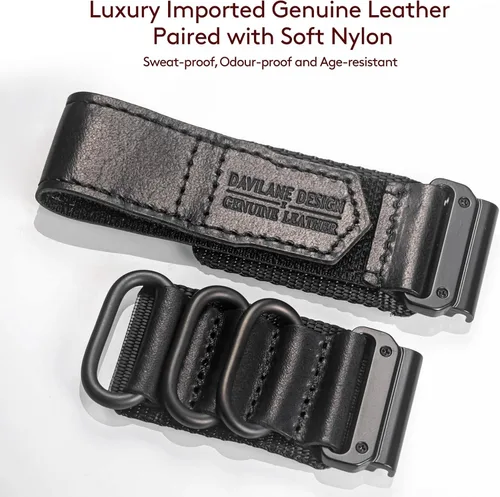 Miniatura 5 de Compatible With Garmin Watch Band, Leather Watch Band Sports Strap For