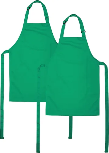 Miniatura 14 de Delantal para niños, pequeño, 100% algodón con una correa ajustable para adaptarse a todas las edades Negro