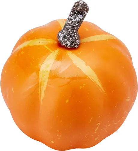 Miniatura 3 de woshilaocai 7 calabazas artificiales para decoración de otoño, cosecha, Acción de Gracias, Halloween, vacaciones, decoración de casa de campo