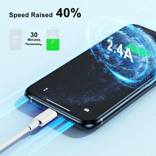 Miniatura 2 de Cable de carga rápida 2 en 1 para iPhone de 10 pies, cable de carga largo USB C a C/tipo C a Lightning para Apple iPhone 17 Pro Max/17 Air/16