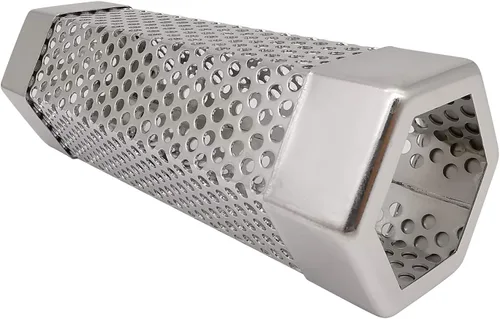 Caja de tubo de humo para parrilla de pellets, tubo generador de ahumador frío de acero inoxidable 304, 2.5 horas de ahumado en caliente o frío,