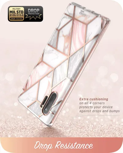 Miniatura 5 de i-Blason Cosmo Series - Funda diseñada para Galaxy Note 10 (versión 2019), diseño de mármol protector sin protector de pantalla integrado (mármol)