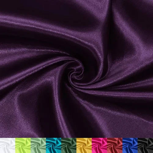 Miniatura 13 de P Pothuiny The Yard, tela de satén beige de 55 pulgadas de ancho, tela de satén Charmeuse sedosa para decoración de vestidos de novia de boda