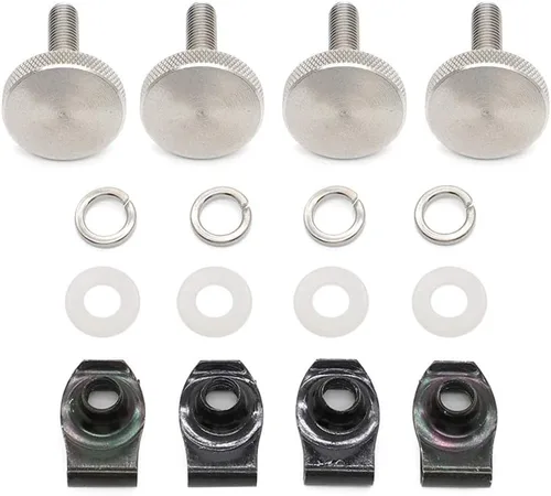 Miniatura 3 de Alargar cerraduras de alforja de montaje de seguridad antirrobo para Harley Touring 1985-2020 acero inoxidable