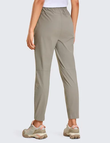 Miniatura 2 de CRZ YOGA Pantalones de senderismo ligeros de cintura alta para mujer, 26.5 pulgadas, para viajes, entrenamiento, casual, atléticos, con bolsillos