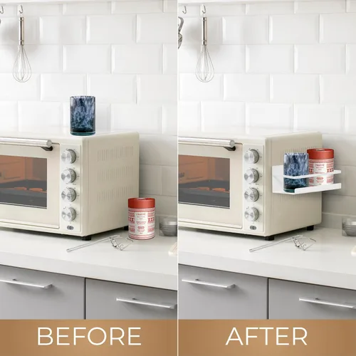 Miniatura 8 de NHZ Estante magnético para especias, refrigerador magnético para especias, estante magnético, estantes metálicos para refrigerador con imanes extra