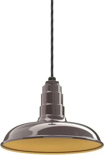 Miniatura 26 de Steel Lighting Co. Malibu - Lámpara colgante Montaje en techo Domo de 14 pulgadas vástago de 12 pulgadas Estilo de granja de acero Rojo